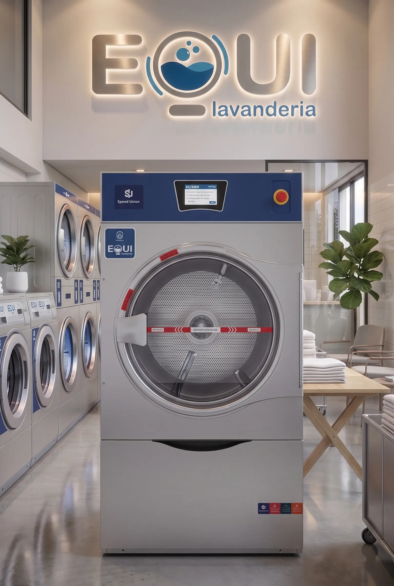 Sistema Speed Union na EQUI Lavanderia